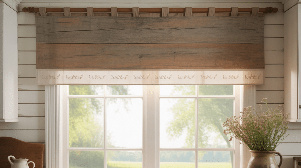 diy wood valance