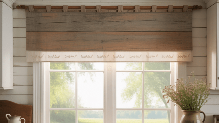 diy wood valance