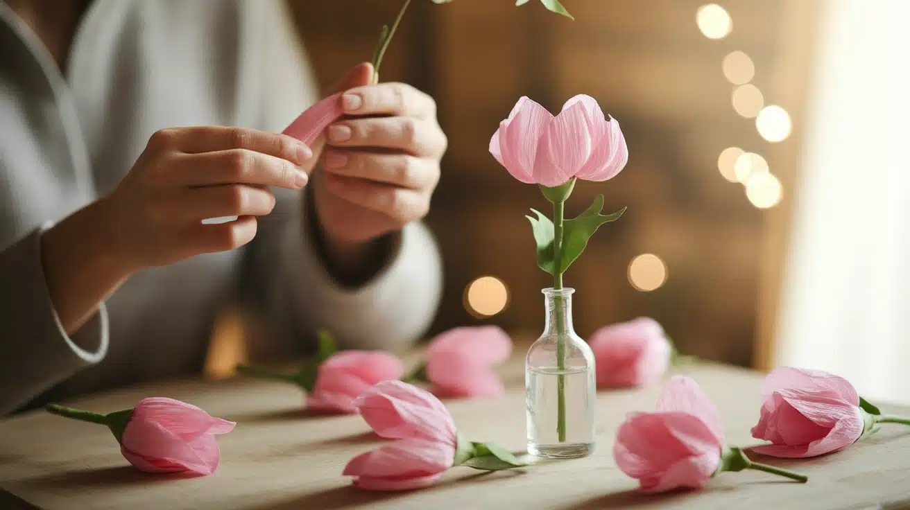 How to Make Crepe Paper Flowers Step-by-Step