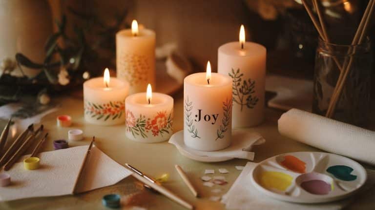 how to paint candles