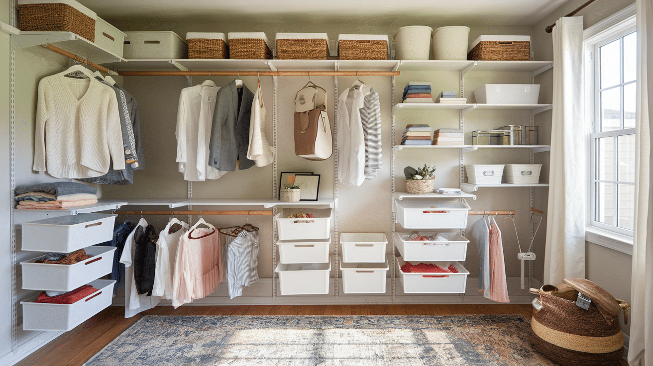 how to turn a bedroom into a closet on a budget