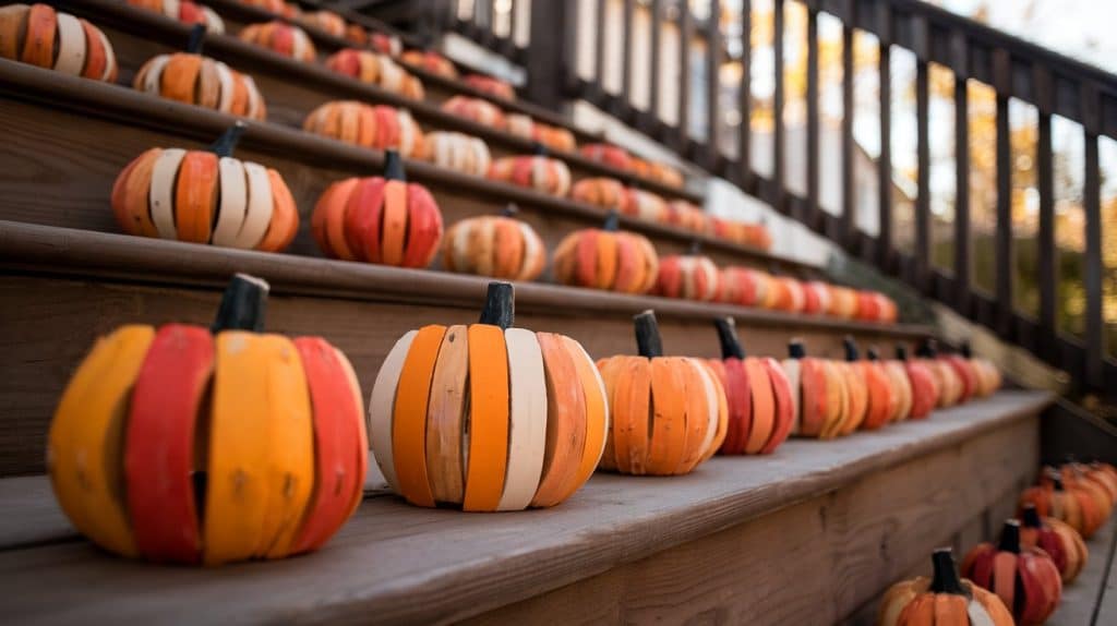 Mini Pallet Pumpkins for Steps 