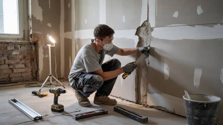 replace plaster with drywall
