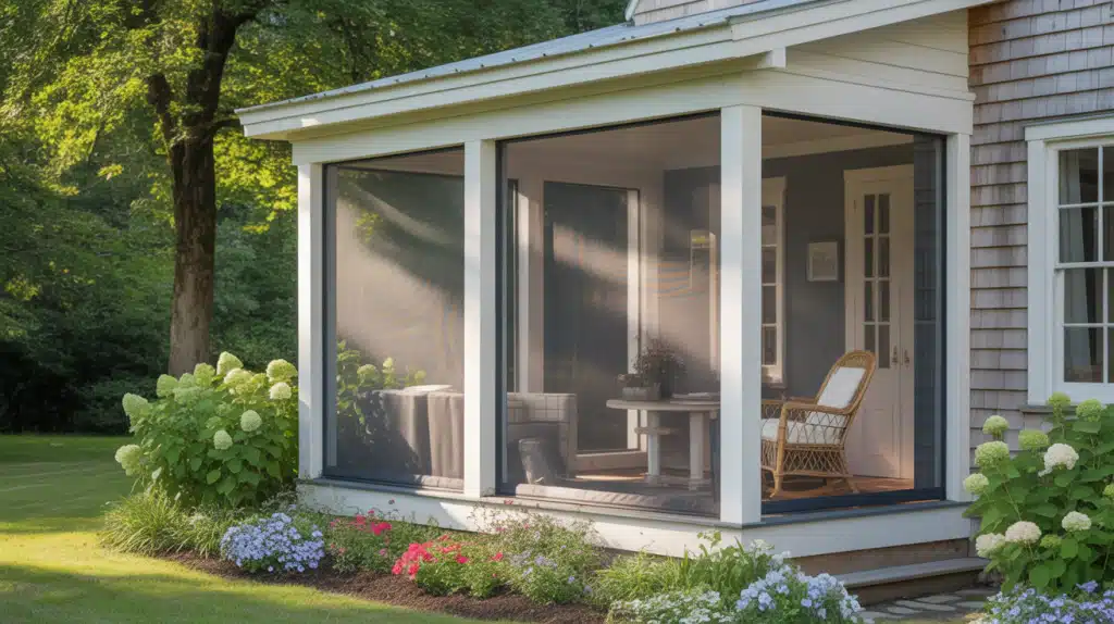 Built-in Bug Screens for Summer