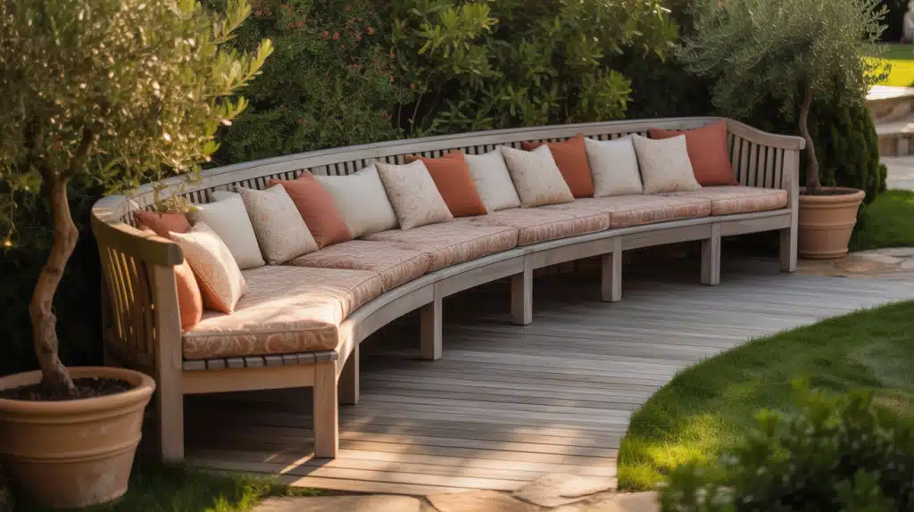 Curved Deck Bench