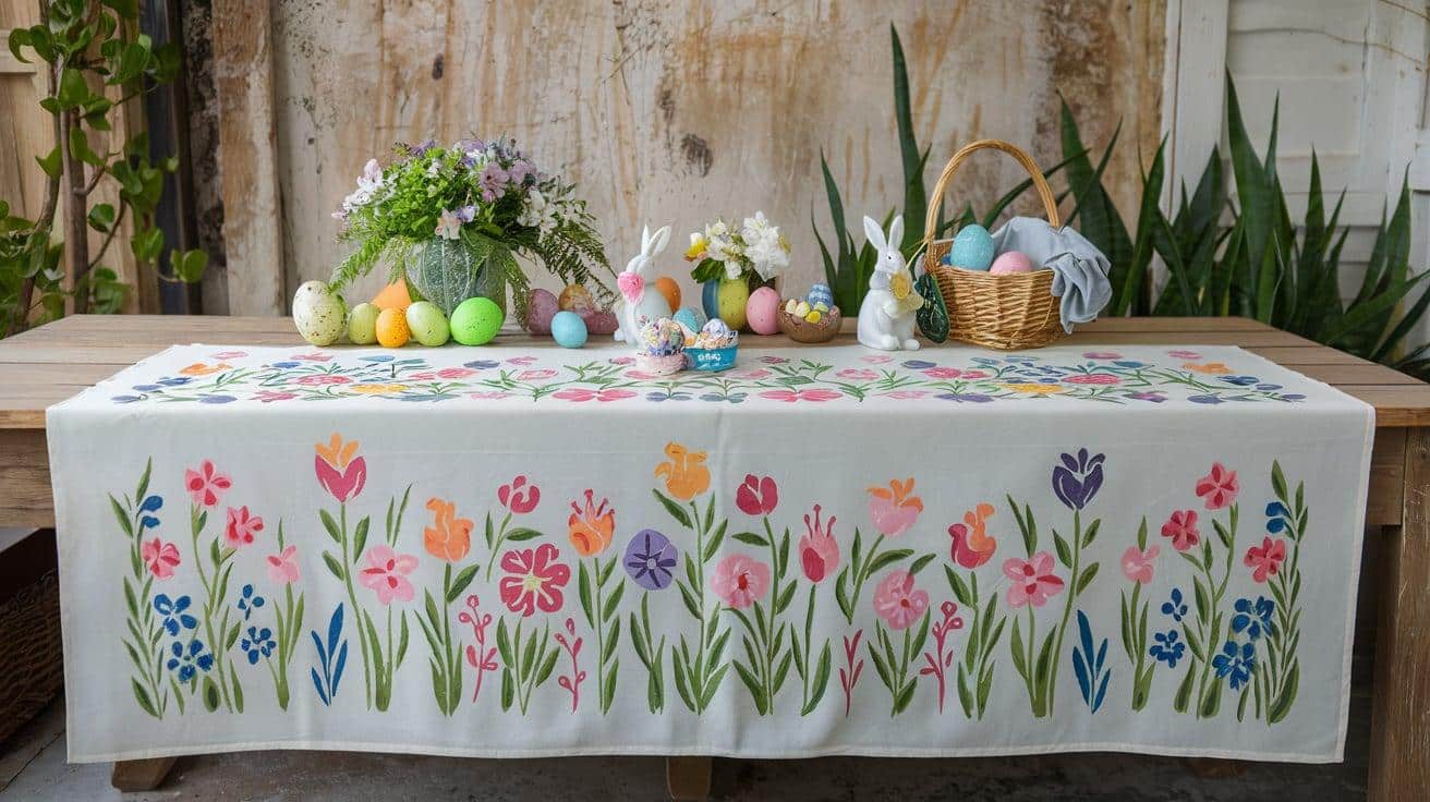 Floral_Stenciled_Table_Cloth