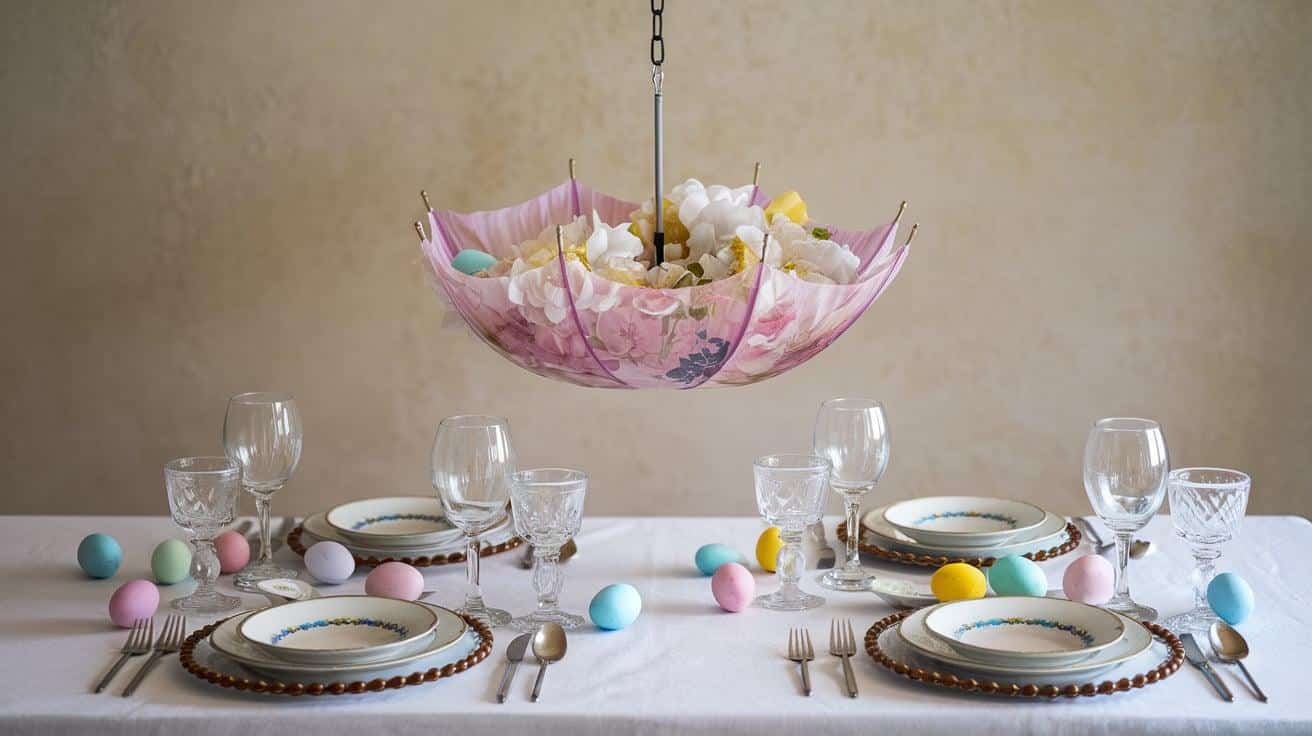 Hanging_Floral_Umbrella_Over_the_Table