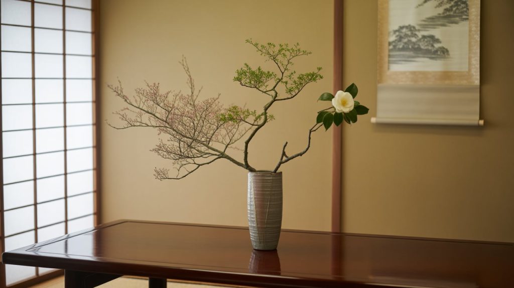 Ikebana (Japanese Style) Flower Arrangement