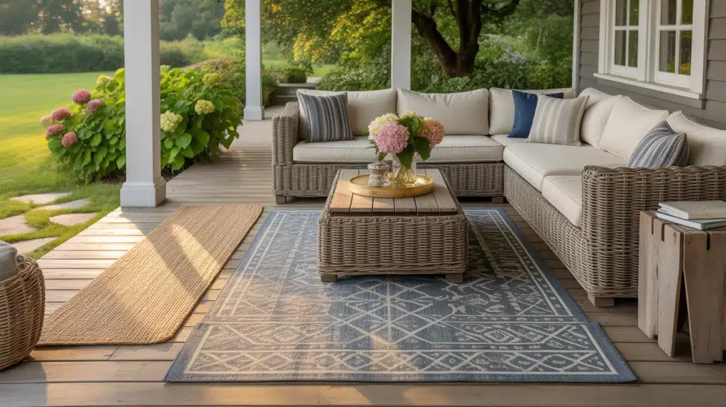 Layered Rugs for Comfort