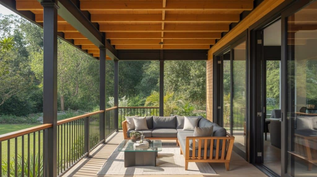 Mixed Materials (Wood + Metal + Glass)