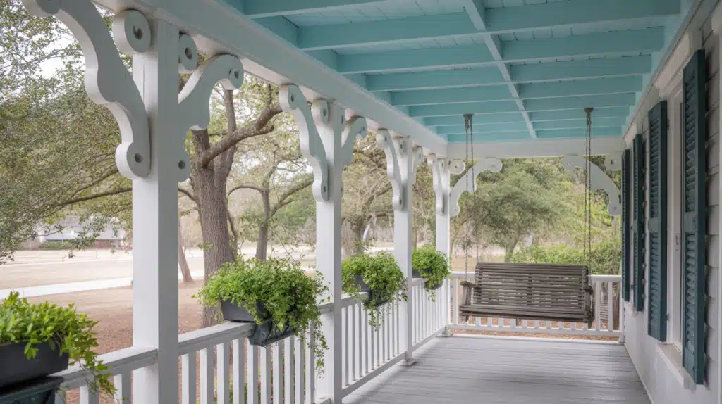 Painted Ceiling ("Haint Blue" Trend)