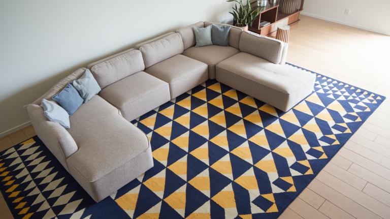 Perfect Rug Placement with a Sectional Sofa