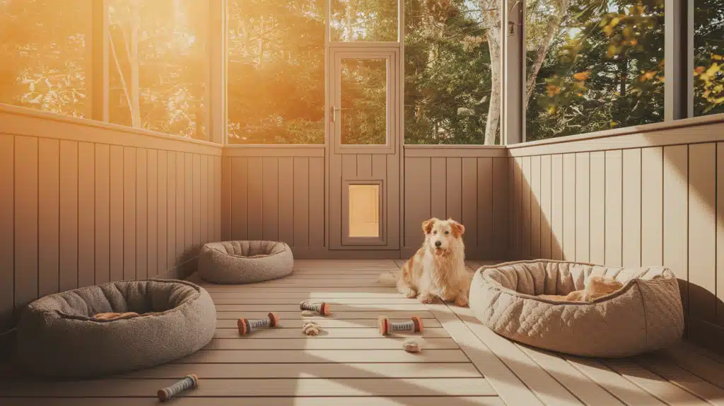 Pet-Friendly Screened Deck with Pet Door and Space