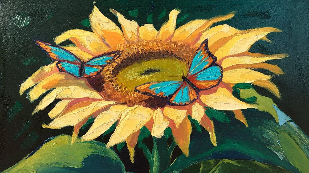 Sunflower_with_Butterflies