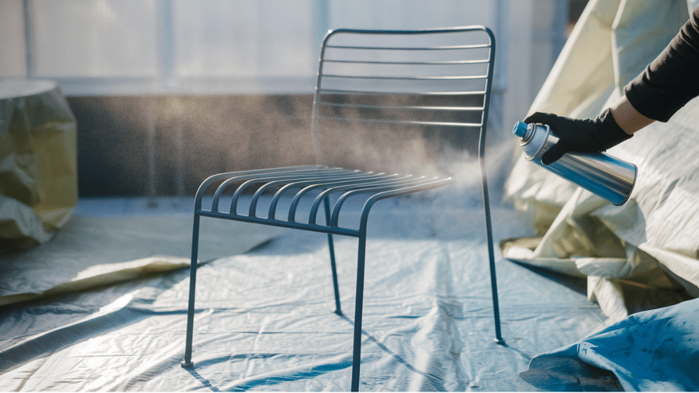 how to spray paint metal