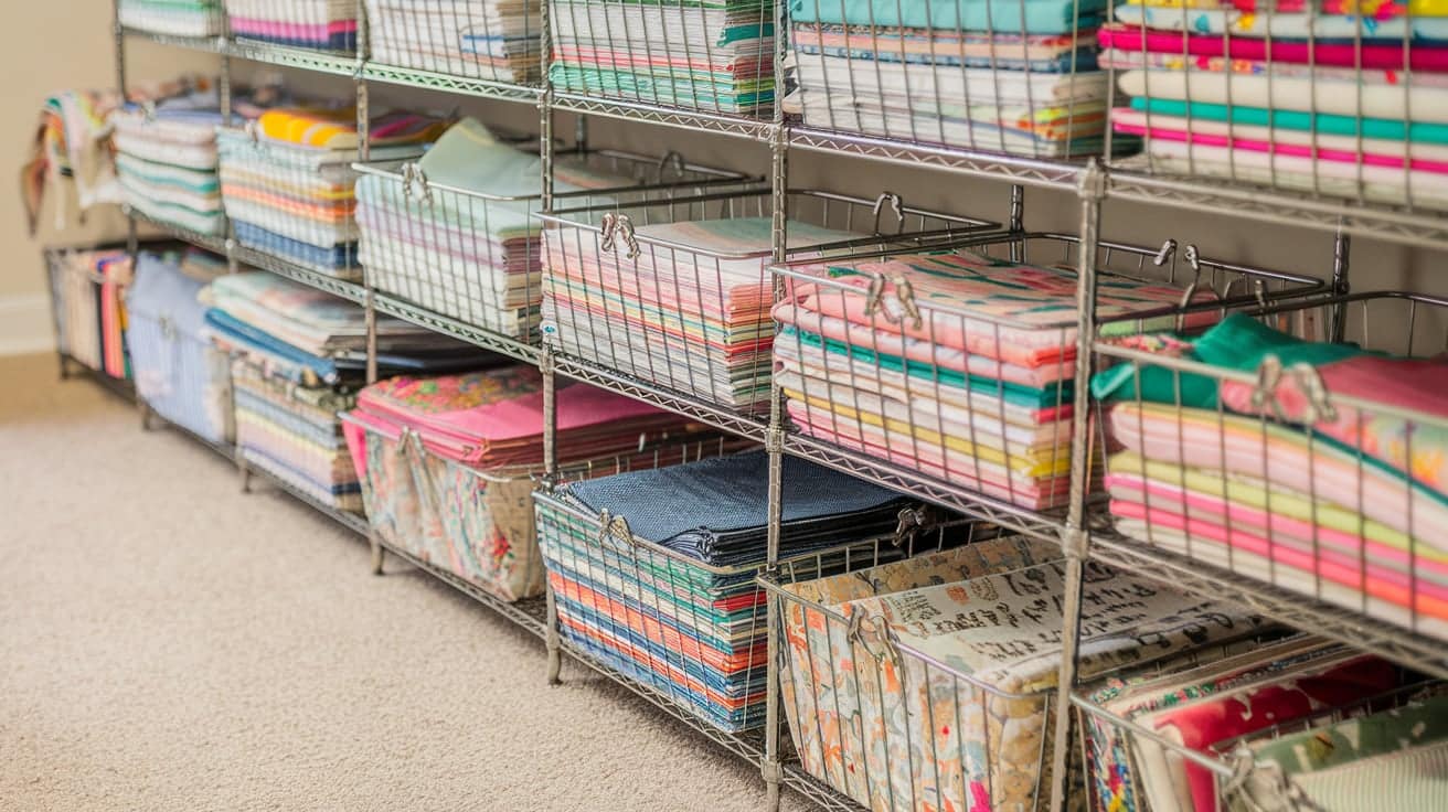 18 Space-Saving Fabric Storage Ideas