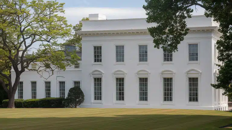 31 White House with White Windows Ideas