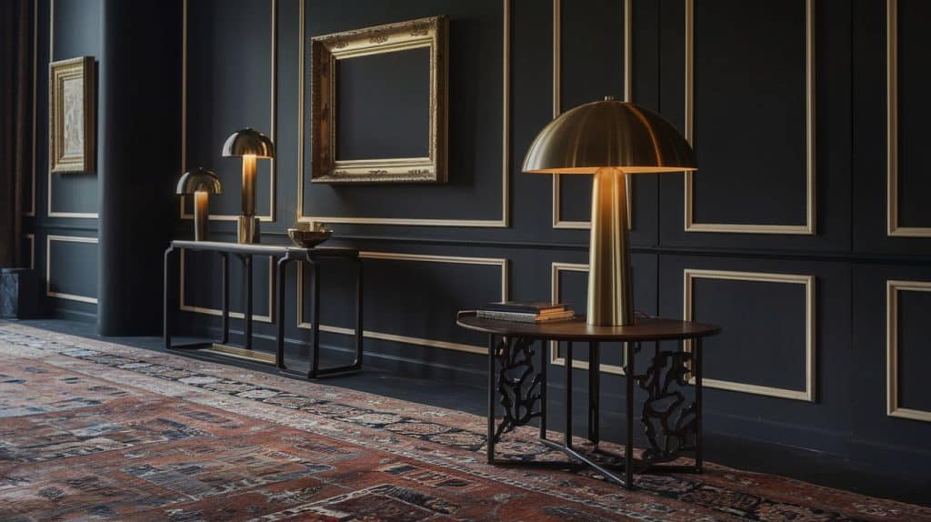 Brass and Gold Accents