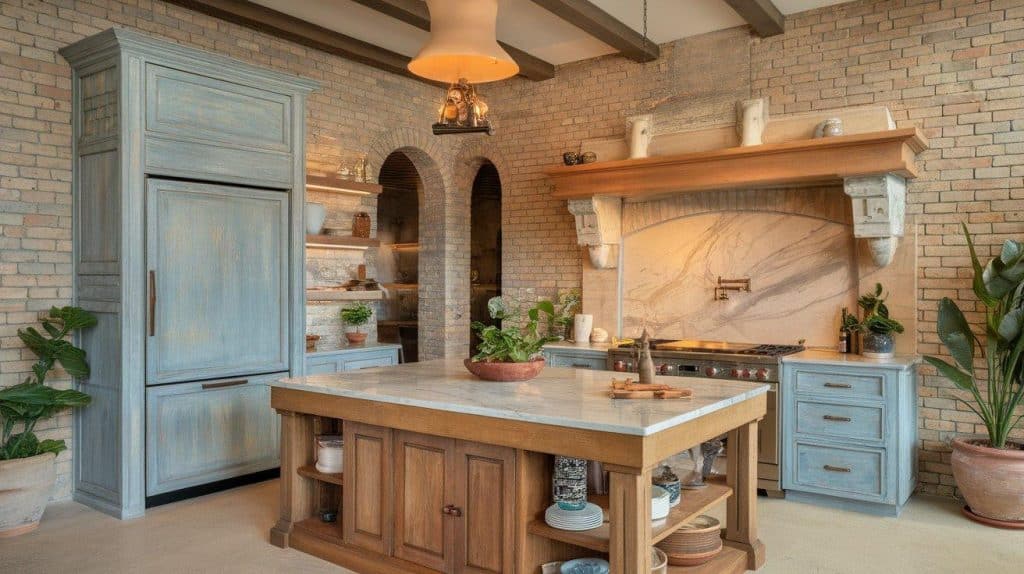 Custom Cabinetry with Antique Finishes