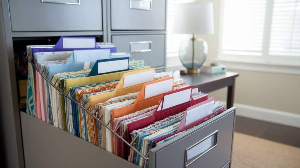 File Folders in a Filing Cabinet