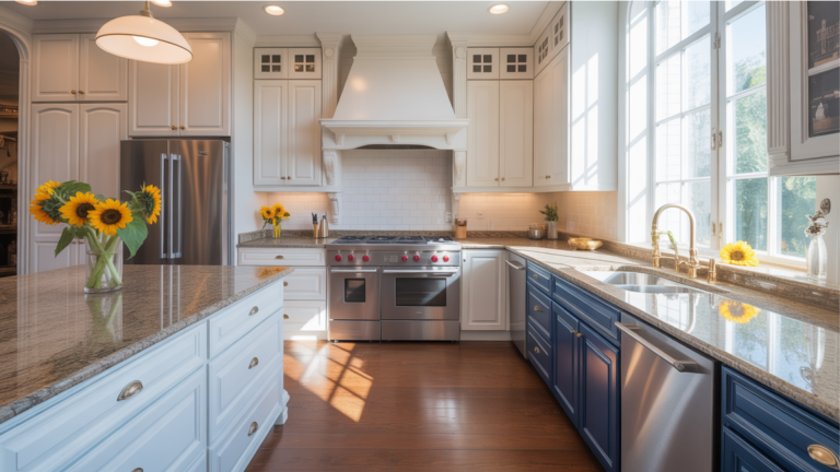 Kitchen Cabinets Color Paint Ideas for Brown Granite