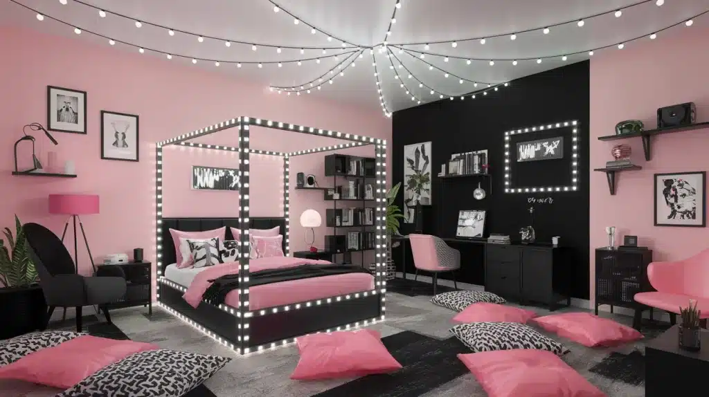 LED Illuminated Bed Frame
