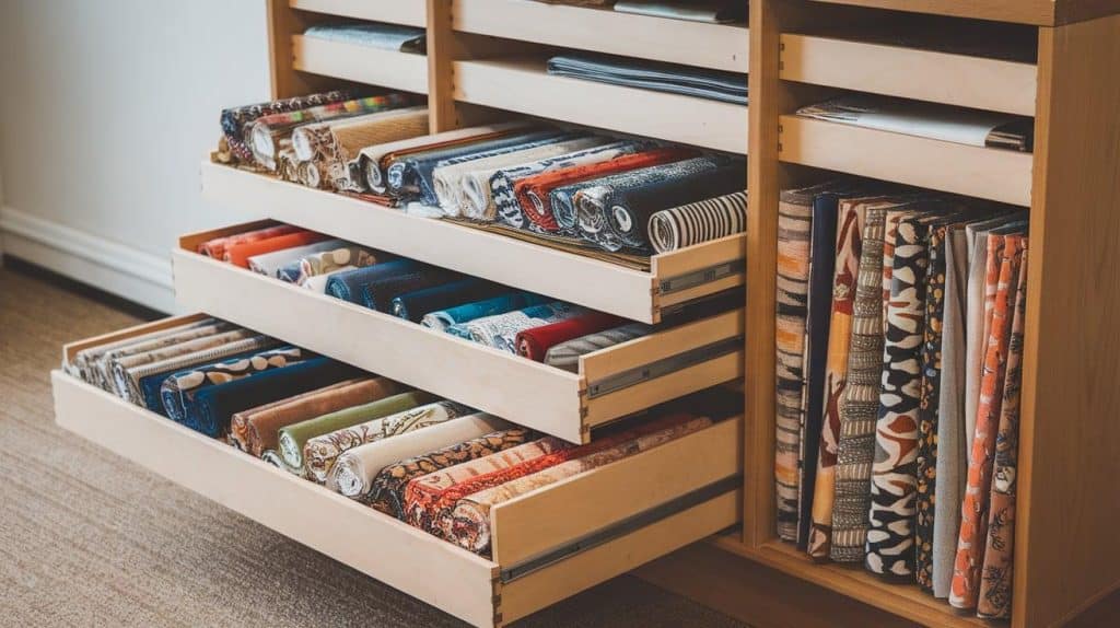Pull-Out Drawers in Cabinets
