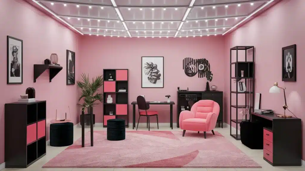 Rope Lights Around the Ceiling