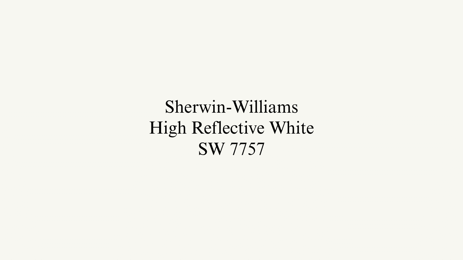 Sherwin-Williams High Reflective White Paint Review
