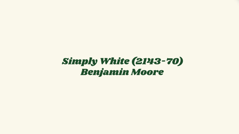 Simply White LRV- A White Paint Continues to Shine