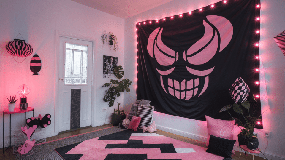 Tapestry with Integrated LED Lights