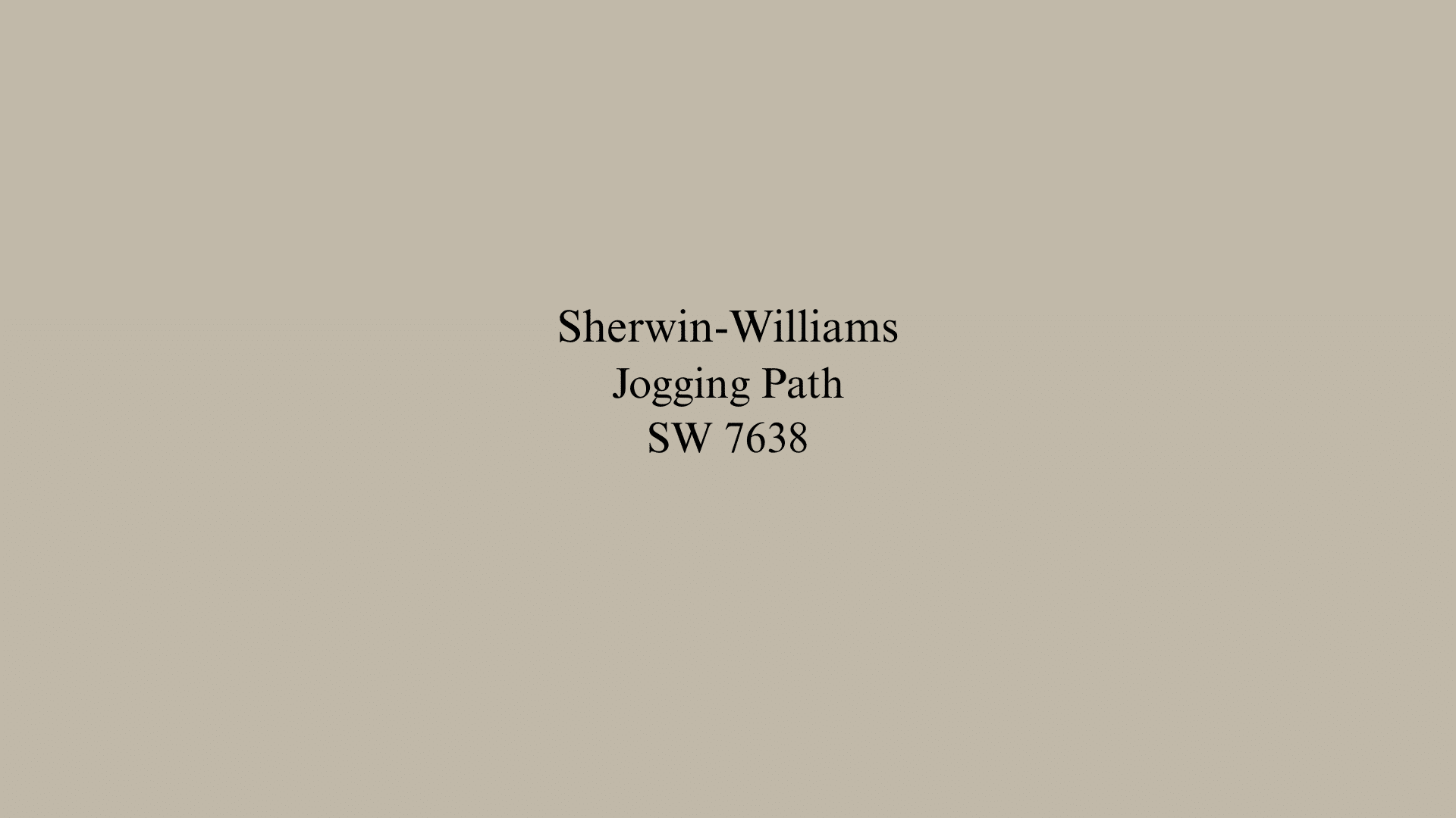 The Warm Greige Trend- All About Jogging Path SW 7638