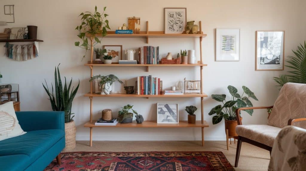 Use Ladder Shelves for Decorative & Light Storage.png