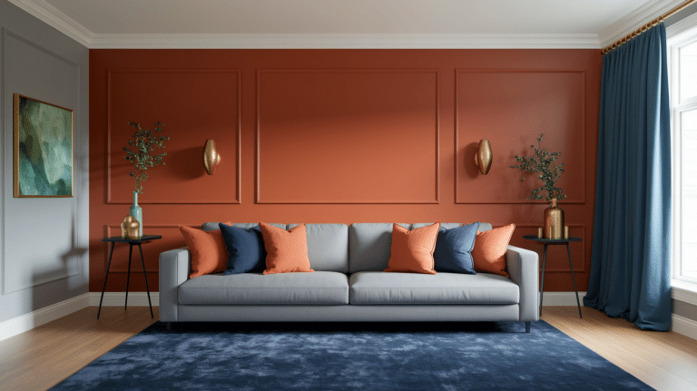 burnt orange living room ideas
