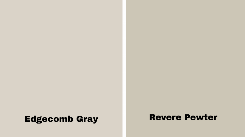 edgecomb gray vs revere pewter