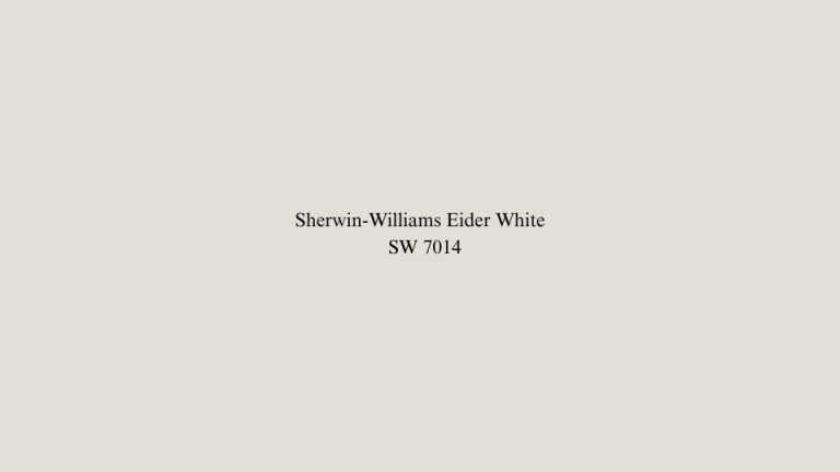 eider white sherwin williams