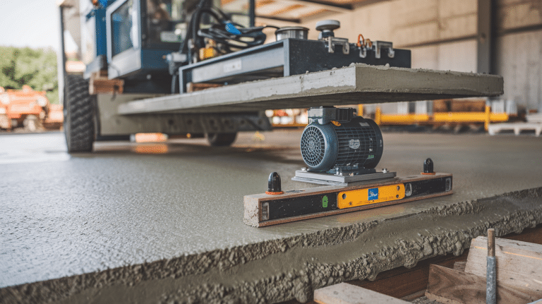 how to level concrete slab