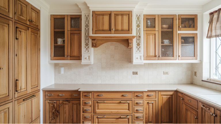 how to make oak kitchen cabinets look modern without paint