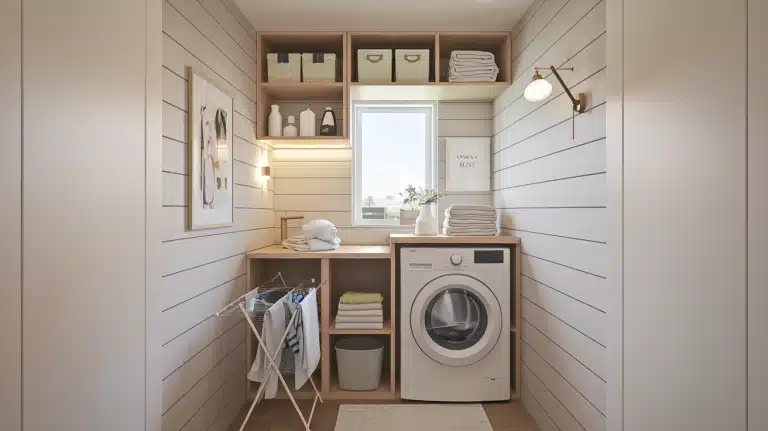 wall small laundry room ideas with top loading washer.png