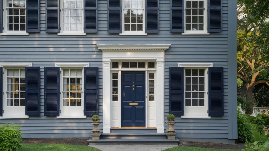 navy blue accent house