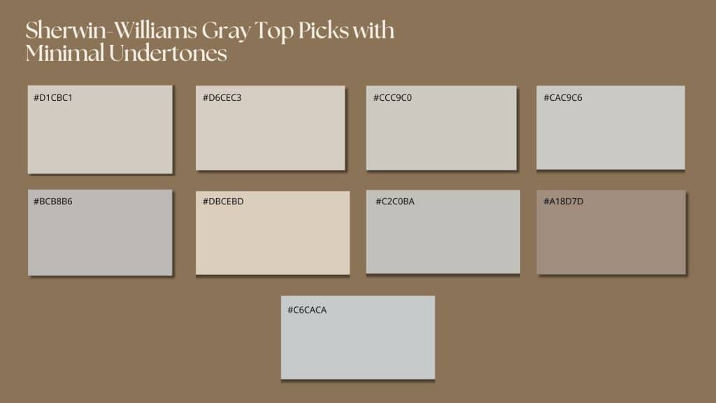 sherwin williams gray top picks