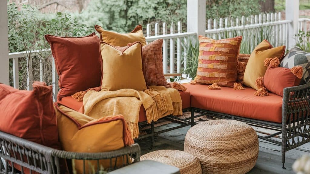 textured throws pillows