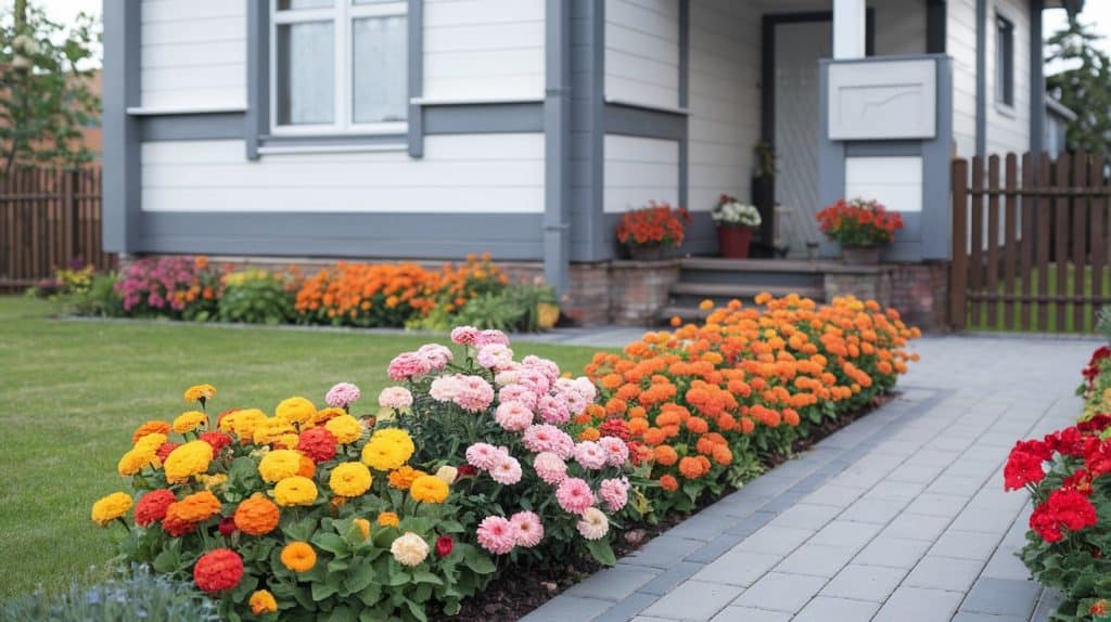 warm colorful flowers