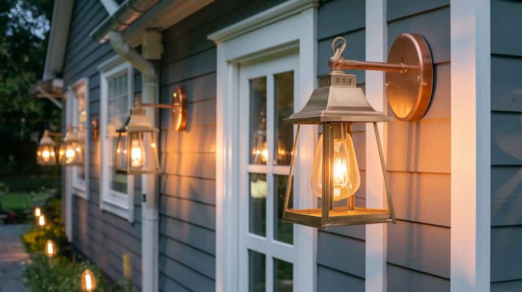 warm exterior lighting
