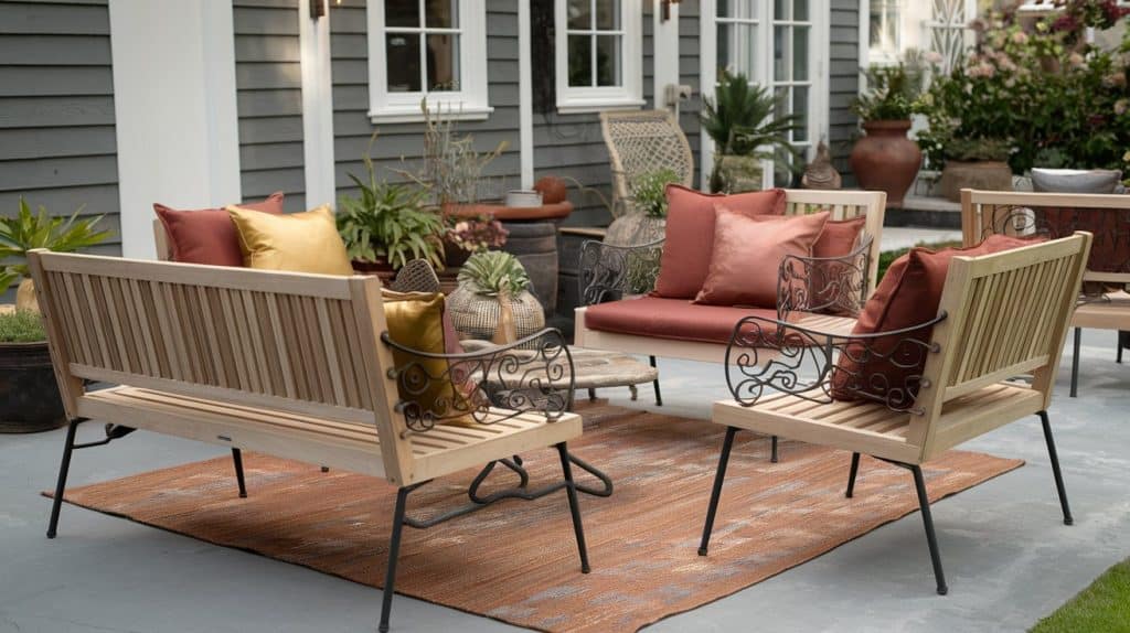 warm outdoor furniture