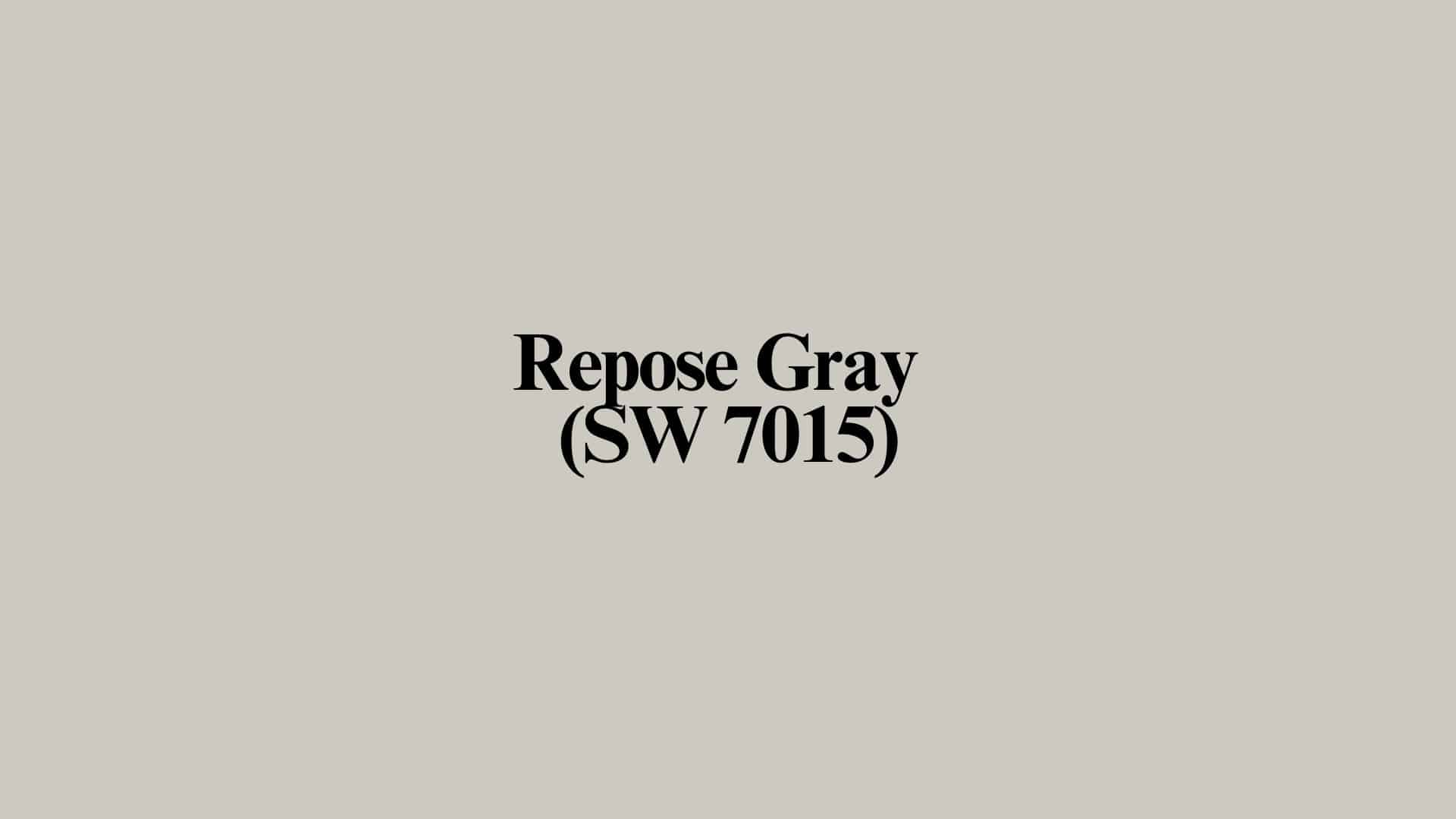what color cabinets go with repose gray walls
