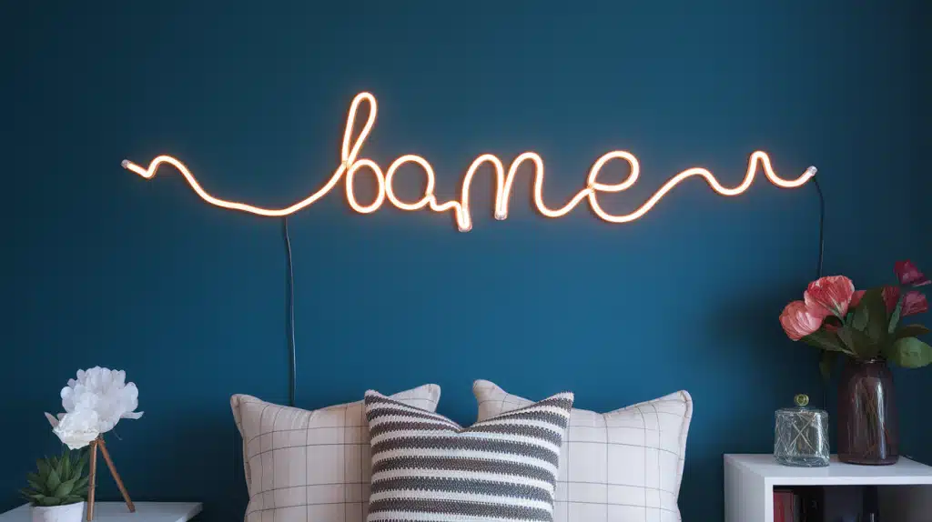 DIY Neon Effect Sign with EL Wire