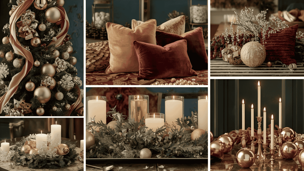 Glamorous & Luxe Christmas Living Room Ideas