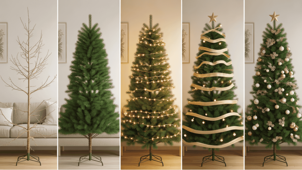 How to Decorate a Christmas Tree Step by Step