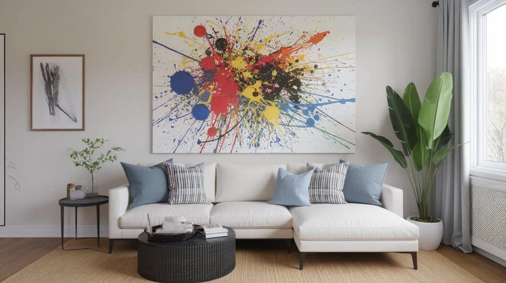 Large Scale Splatter Art